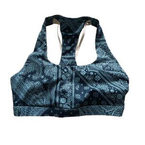 Fabletics paisley sports bra